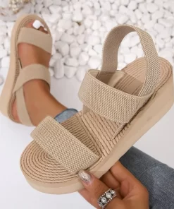 5PN6Wedge Shoes for Women 2024 New Summer Women s Sandals Lightweight and Comfortable Platform Sandals Simple