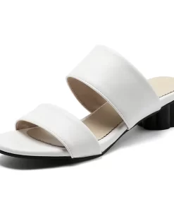 Casual Women s Slippers Summer Mules Shoes Square Low Heel White Sandals Female Flip Flop Outdoor.jpg 640x640.jpg (1)