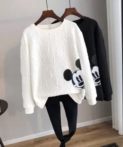 Disney 2023 Anime Fashion Mickey Mouse Print Loose Sweatshirt Spring Autumn Cartoon Pullover Top Clothing.jpg 640x640.jpg (1)