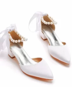 Summer High heeled Women s Sandals String Bead Silk 4CM Square Heel Buckle Strap Wedding Banquet.jpg (2)